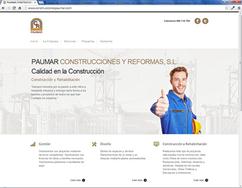 diseño pagina web construcciones paumar